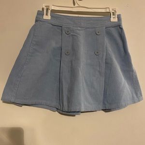 Baby Blue Corduroy Skirt